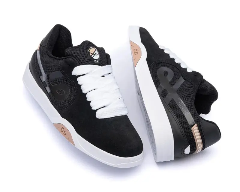TENIS OUS IMIGRANTE SERIE X PRETO BRANCO CREME ESSENCIAL