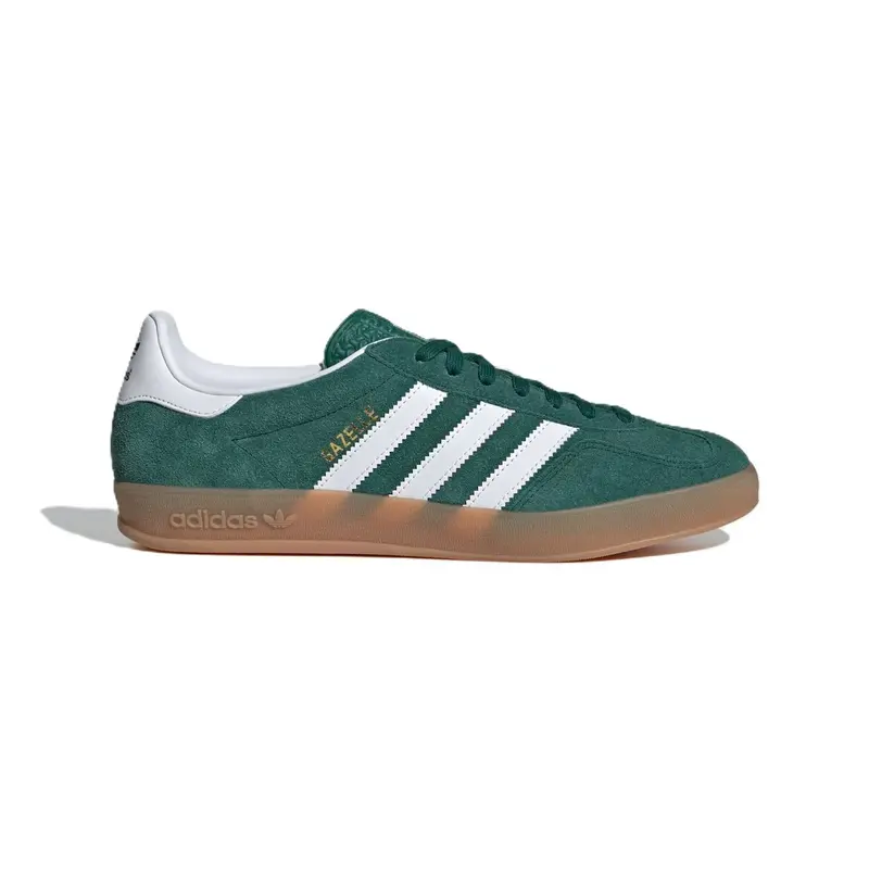 TENIS ADIDAS GAZELLE INDOOR COLLGREEN/FTWWHT/GUM2