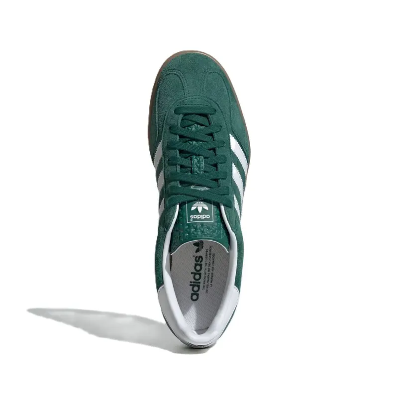TENIS ADIDAS GAZELLE INDOOR COLLGREEN/FTWWHT/GUM2