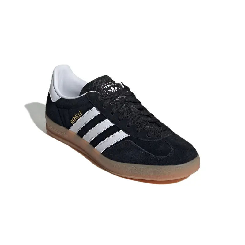 TENIS ADIDAS GAZELLE INDOOR CORE BLACK/FTWR WHITE/GUM 2