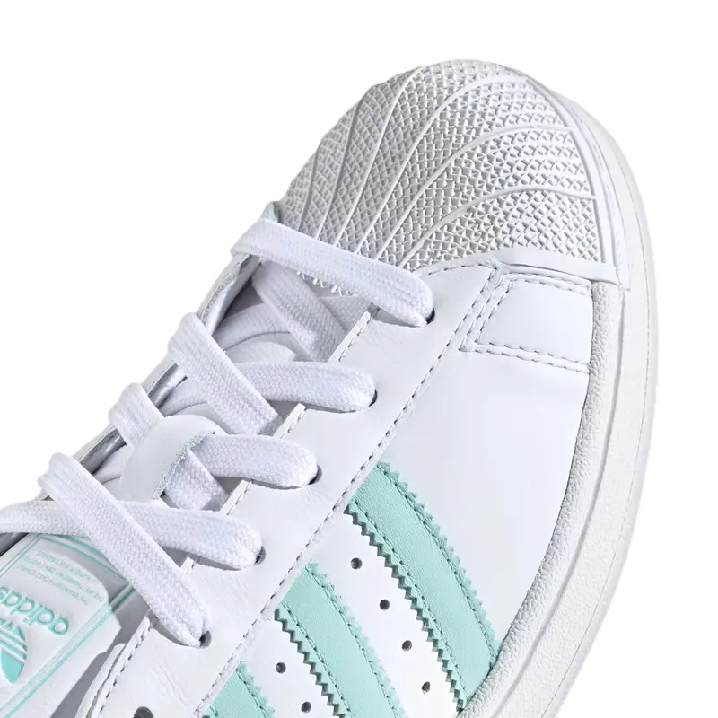 TENIS ADIDAS SUPERSTAR II FTWR WHITE/SEMI FLASH AQUA/EAS