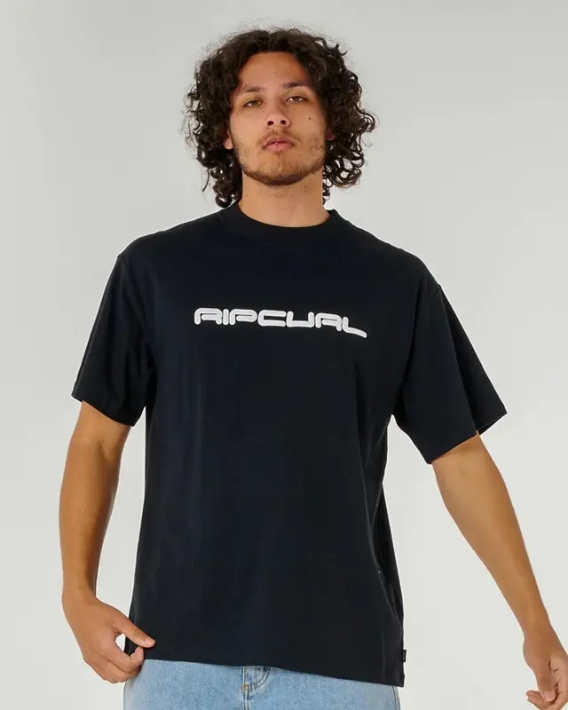 CAMISETA RIP CURL DOSED UP BIG 90-BLACK