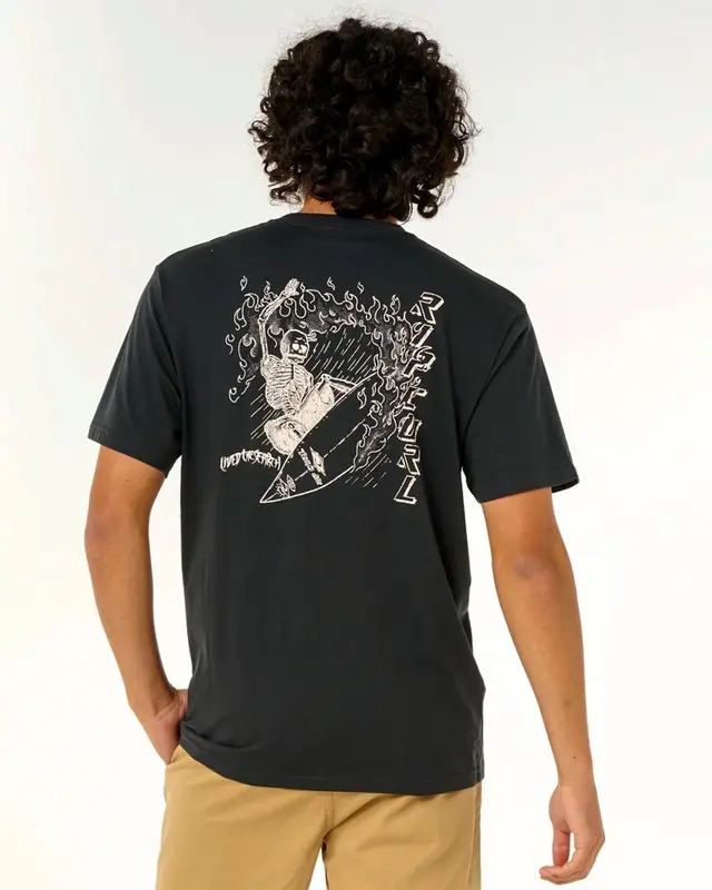 CAMISETA RIP CURL LIVED THE SEARCH 8254-WASHED BLACK