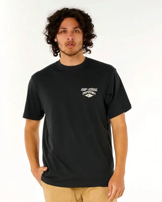 CAMISETA RIP CURL LIVED THE SEARCH 8254-WASHED BLACK