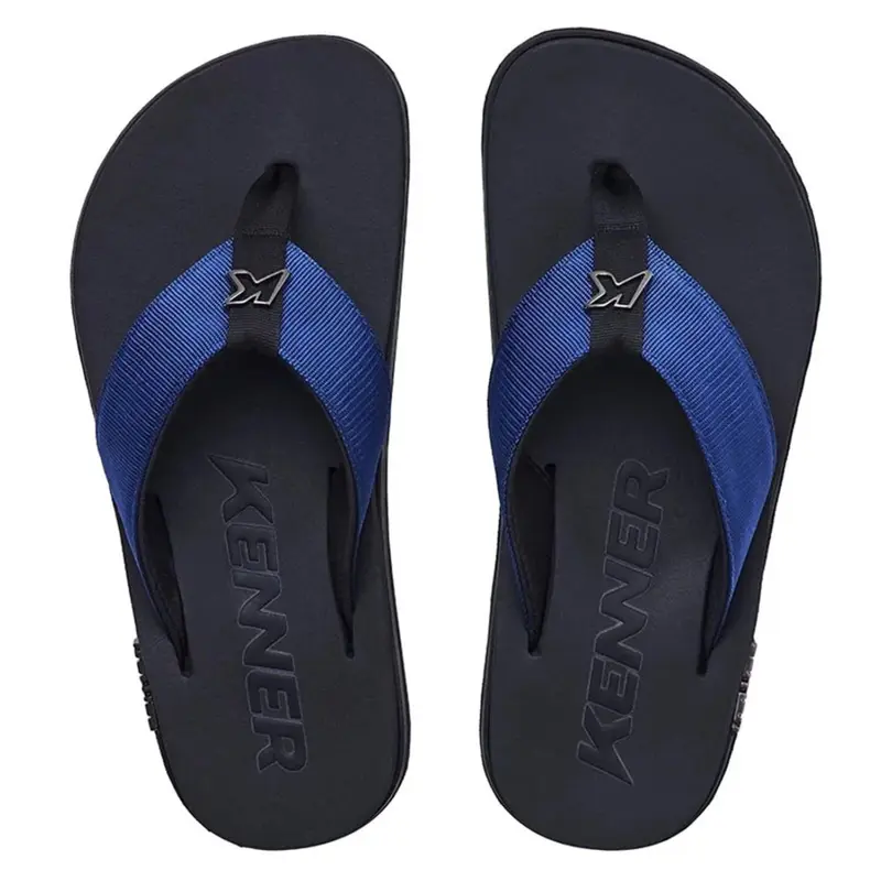 SANDALIA KENNER KIVAH PRETO/PRETO/AZUL MARINHO