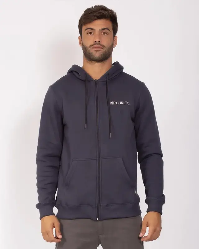 MOLETOM RIP CURL CORPORATE HOOD 90-BLACK