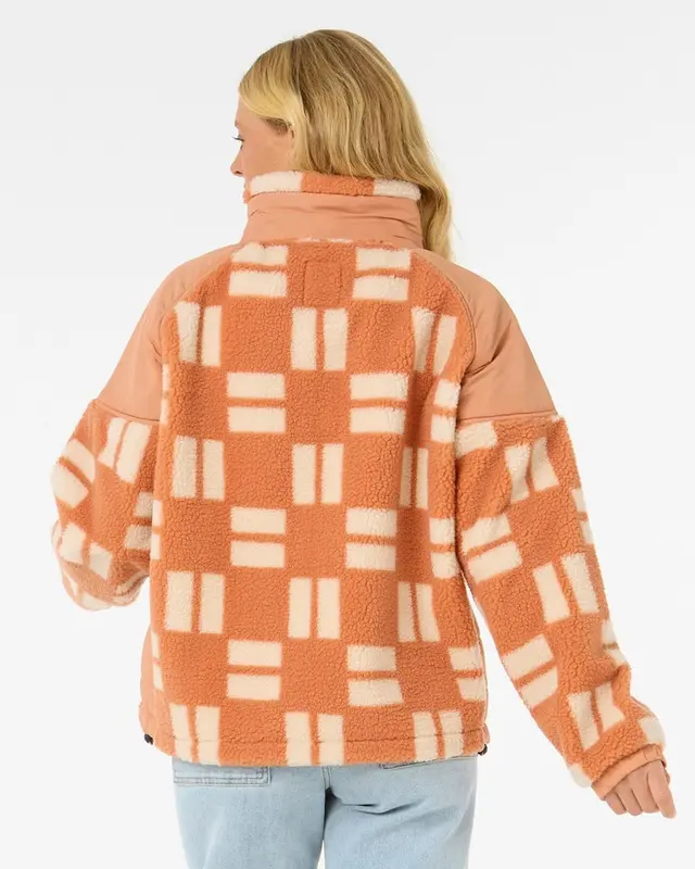 MOLETOM RIP CURL ANTISERIES Z/T FLEECE 1-BEIGE