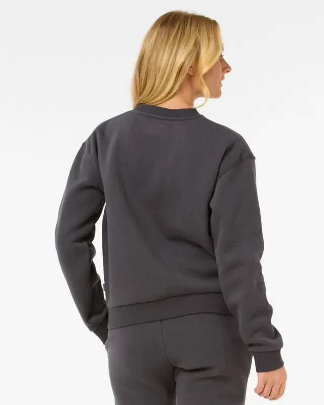 MOLETOM RIP CURL SURF STAPLE RELAXED 8254-WASHED BLACK