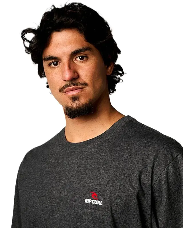 CAMISETA RIP CURL CORPORATE 2124-BLACK MARLE