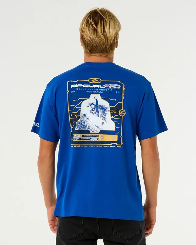 CAMISETA RIP CURL PRO 25 EVENT 2141-ELECTRIC COBALT