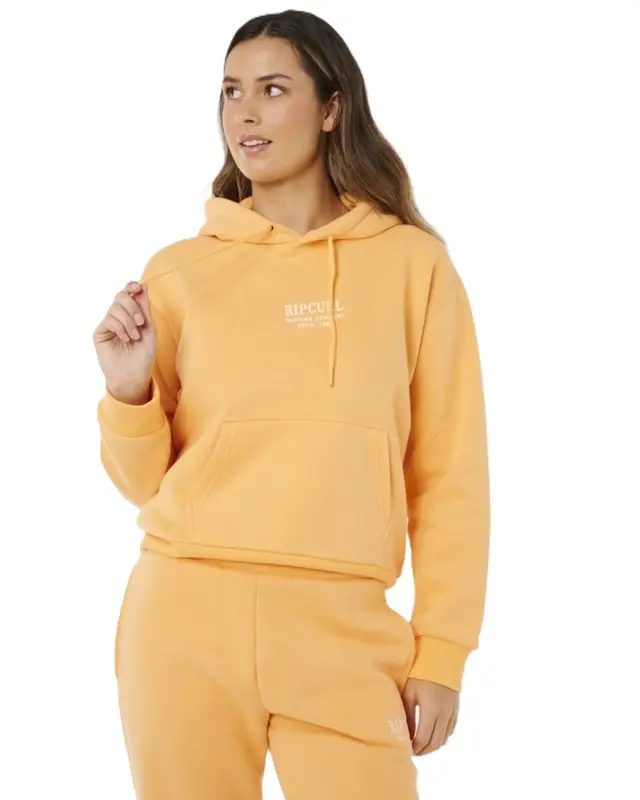 MOLETOM RIP CURL SURF STAPLE RELAXED PEACH