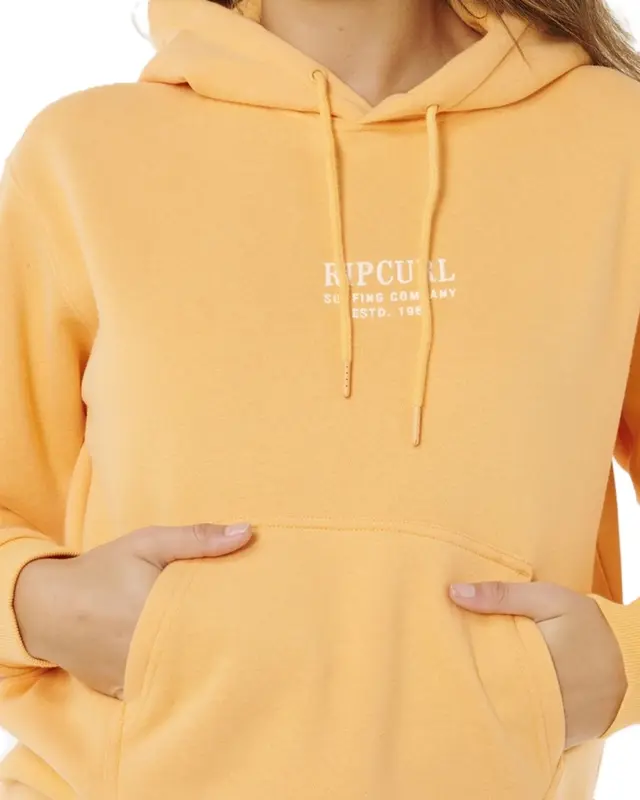 MOLETOM RIP CURL SURF STAPLE RELAXED PEACH
