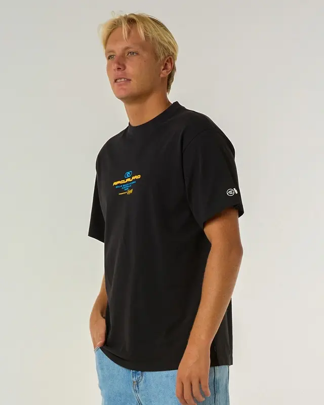 CAMISETA RIP CURL PRO 2025 LOCK UP 90-BLACK