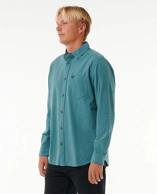 CAMISA MANGA LONGA RIP CURL CLASSIC SURF WASHED 432-PINE NIGHT
