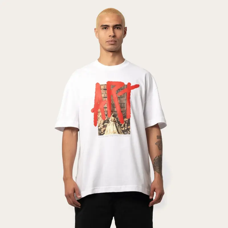 CAMISETA BOX-FIT IKIGAI TRAVIS BOMB BRANCO