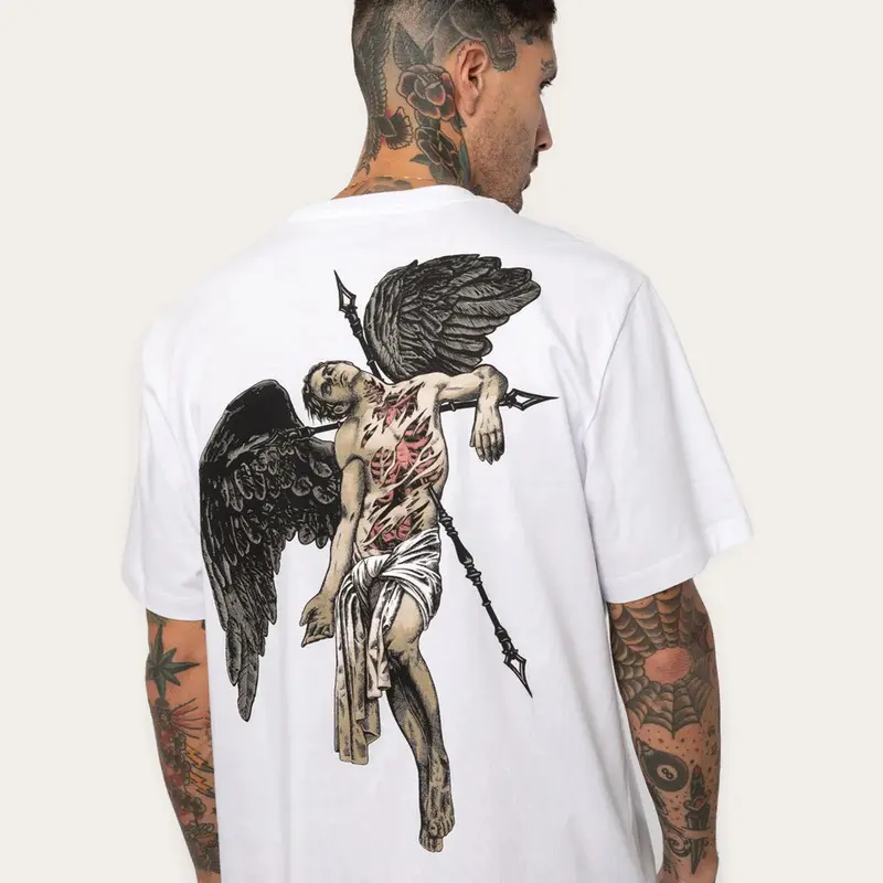 CAMISETA REGULAR ANJO APOCALIPSE BRANCO