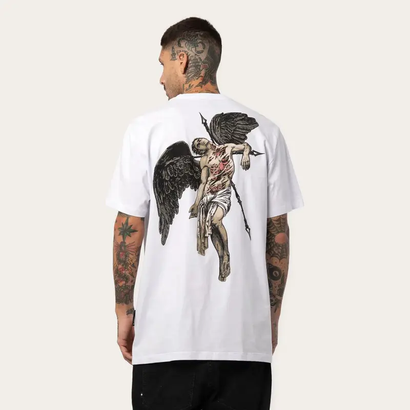 CAMISETA REGULAR ANJO APOCALIPSE BRANCO
