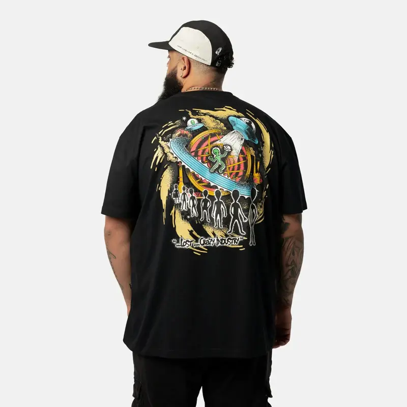 CAMISETA LOST INDUSTRIES OVERSIZED PRETO
