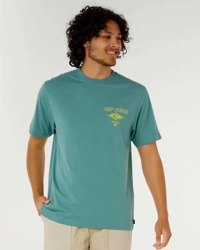 CAMISETA RIP CURL FADE OUT ICON 111-BLUE LAGOON