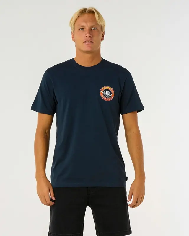 CAMISETA RIP CURL SHRED TILL WASHED BLACK