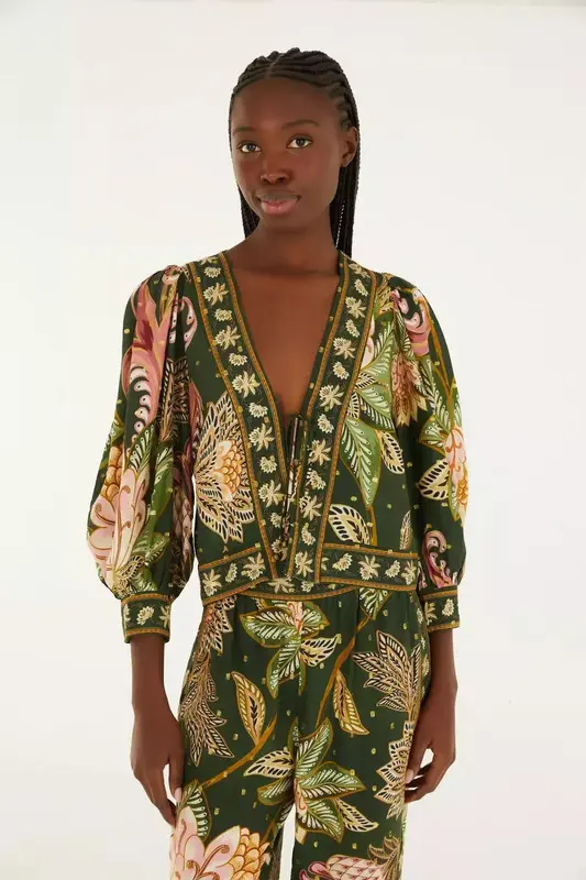 BLUSA FARM DELHI FLORAL