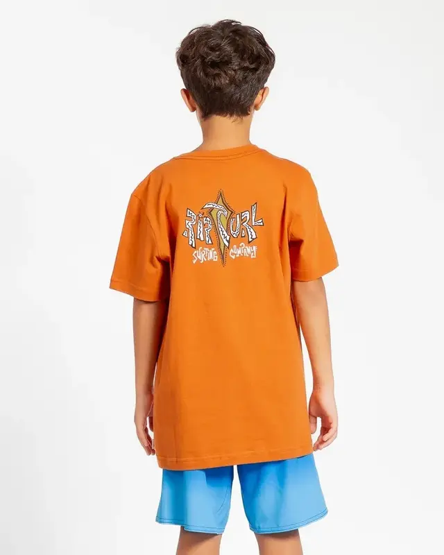 CAMISETA RIP CURL VOODOO JUV A637-ORANGE AMBER