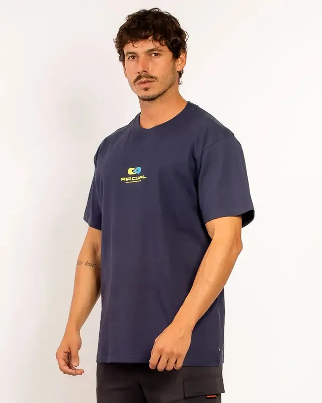 CAMISETA RIP CURL FILL ICON WASHED NAVY