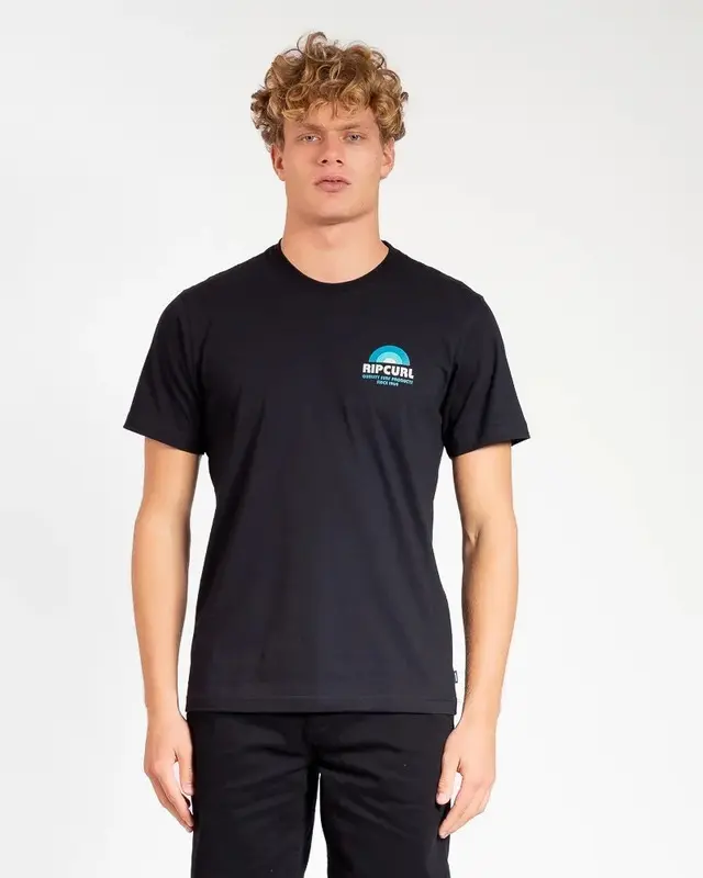 CAMISETA RIP CURL SURF REVIVAL ART BLACK