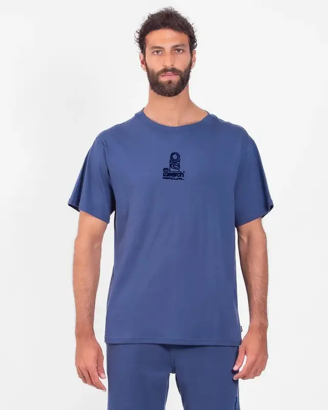CAMISETA RIP CURL THE SEARCH LOFI LOGO WASHED NAVY