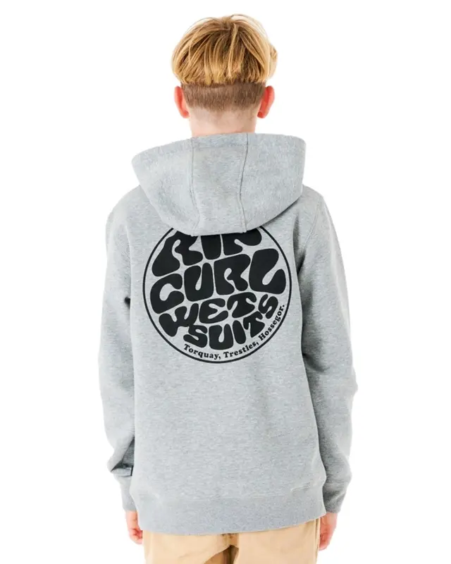 MOLETOM RIP CURL WETSUIT ICON JUVENIL GREY MARLE