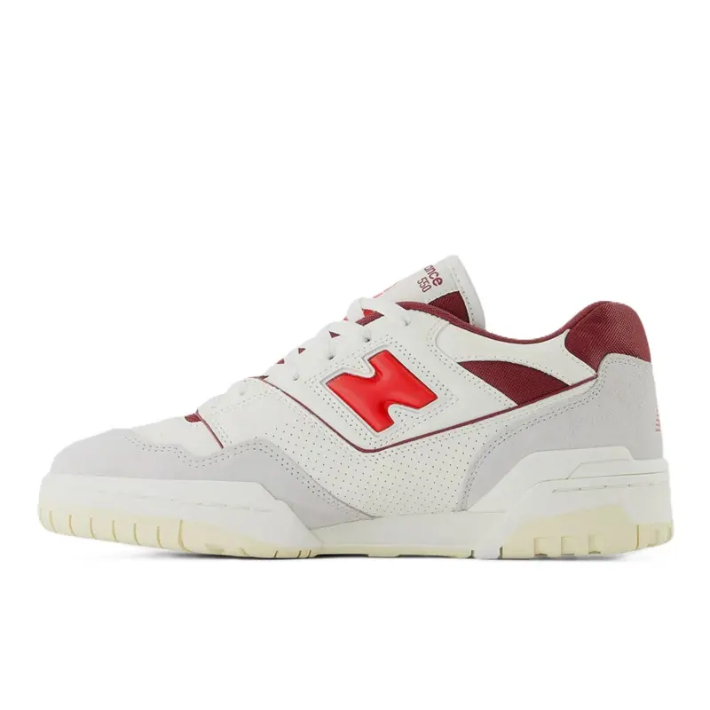 TENIS NEW BALANCE 550 BRANCO/BORDO