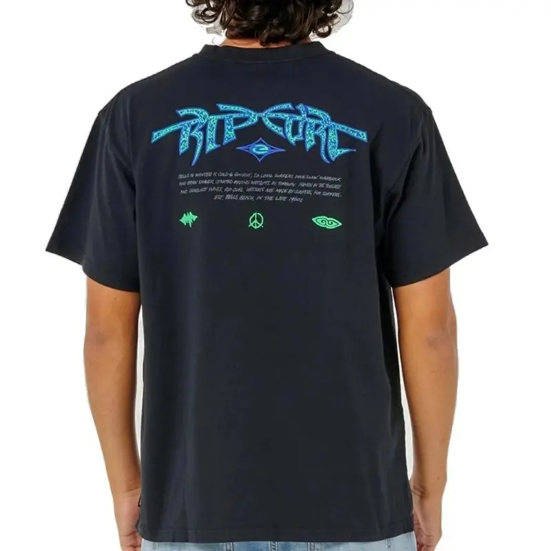 CAMISETA RIP CURL RAW ENERGY LOCALS BLACK