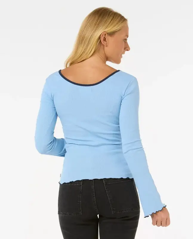 BLUSA MANGA LONGA RIP CURL EXTURED MID BLUE