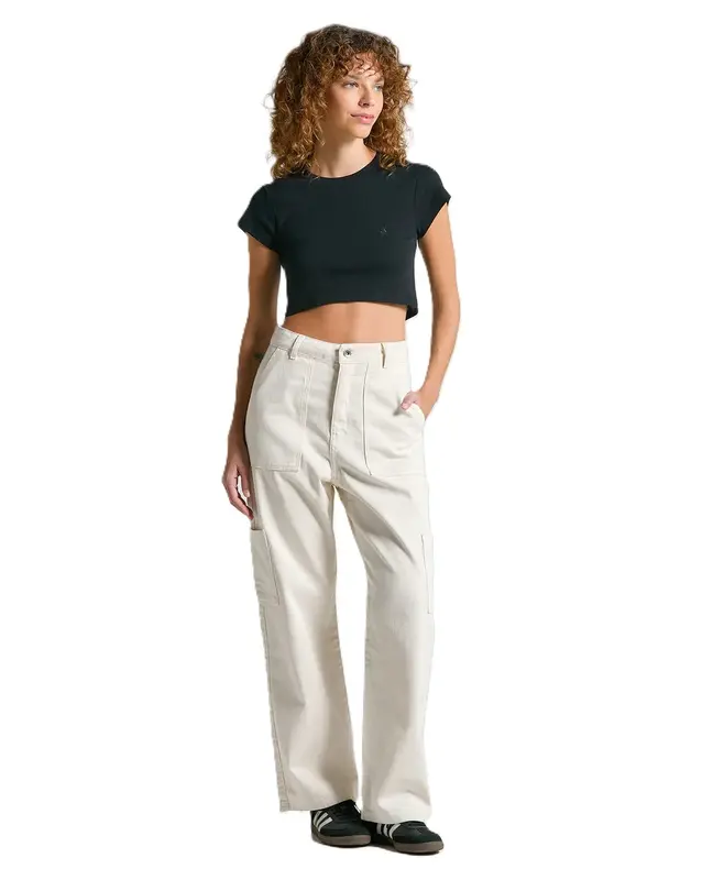 CALCA JEANS VOLCOM CARGSTONE OFF WHITE
