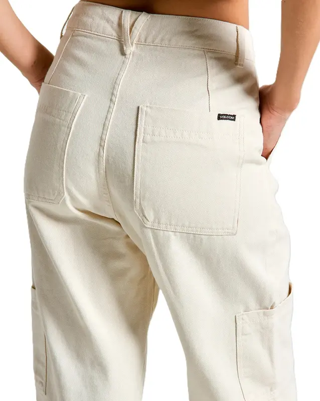 CALCA JEANS VOLCOM CARGSTONE OFF WHITE