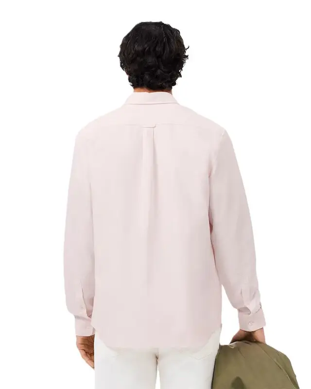 CAMISA LACOSTE SOCIAL OXFORD BLANC