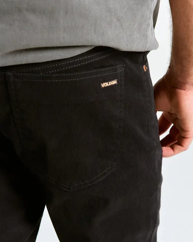 CALCA VOLCOM SOLID CORD VORTA BLACK
