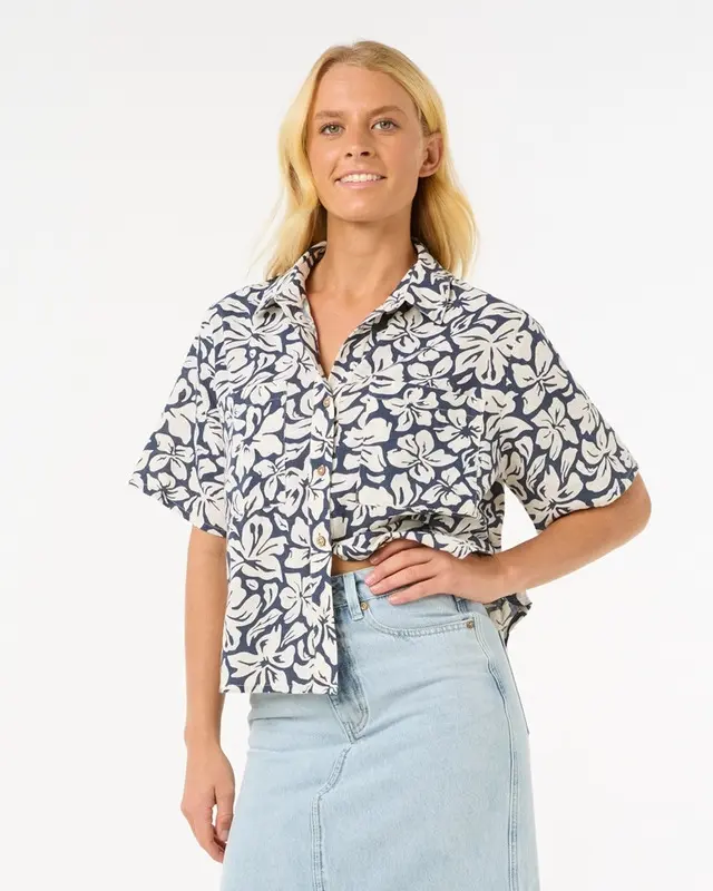 CAMISA RIP CURL LAS DALIAS SS SHIRT NAVY