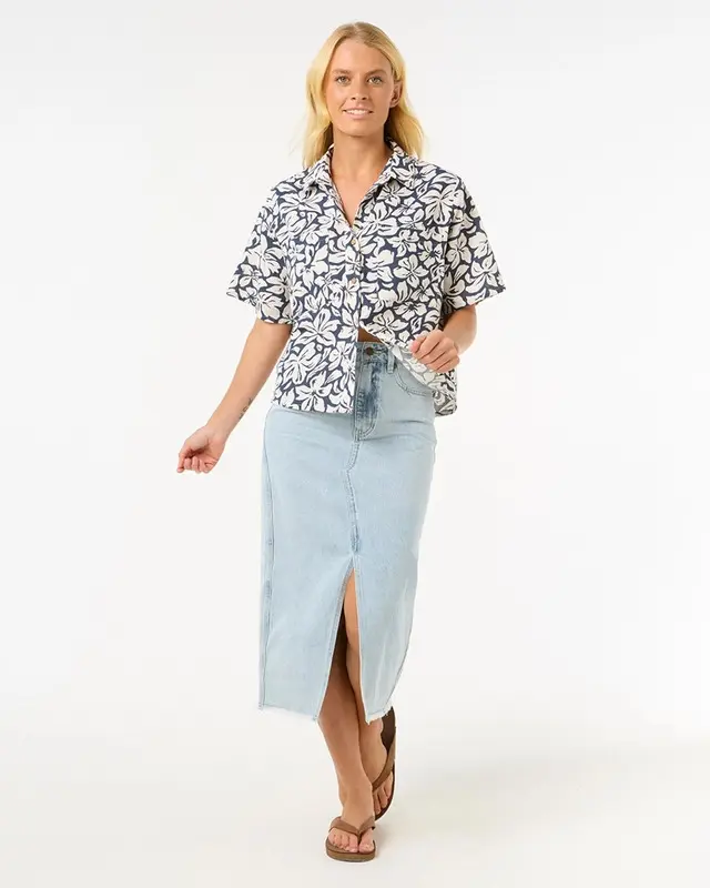 CAMISA RIP CURL LAS DALIAS SS SHIRT NAVY