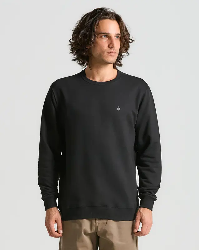 MOLETON VOLCOM SINGLE STONE PRETO