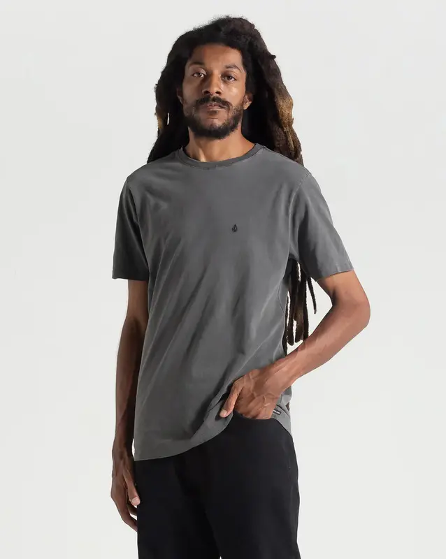 CAMISETA VOLCOM SOLID STONE CHUMBO