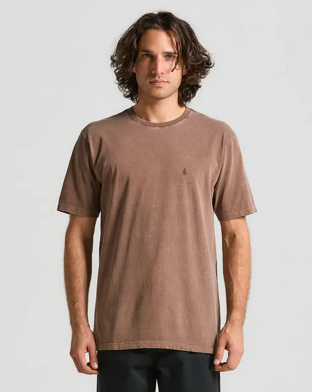 CAMISETA VOLCOM SOLID STONE MARROM