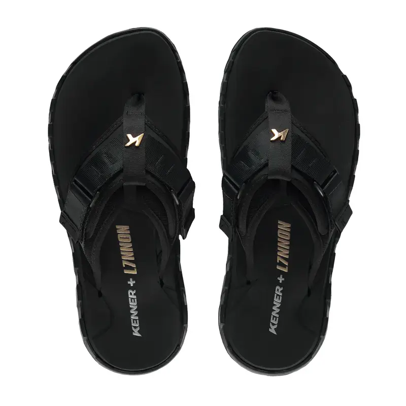 SANDALIA KENNER COLLAB L7 PLUS MEGAH PRETO/PRETO