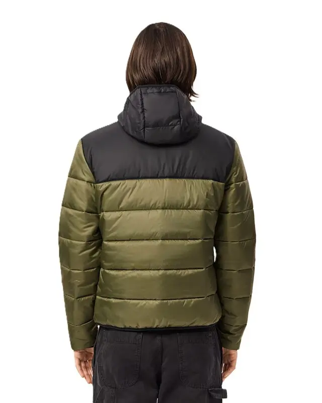 JAQUETA LACOSTE PUFFER IMPERMEÁVEL  KHAKI