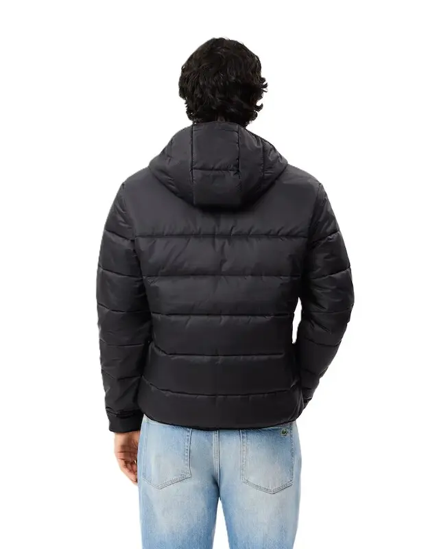 JAQUETA LACOSTE PUFFER IMPERMEÁVEL BLACK