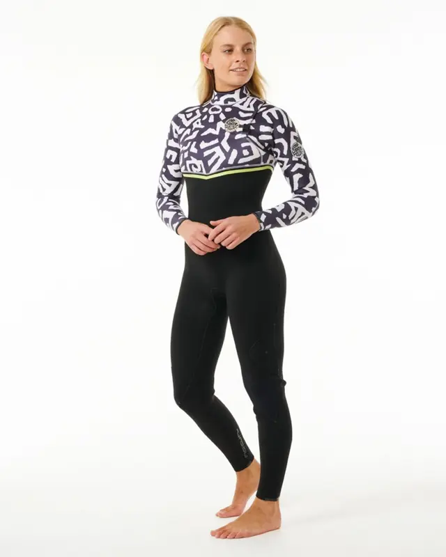 LONG JOHN RIP CURL E-BOMB 3/2mm 445-BLACK/LIME