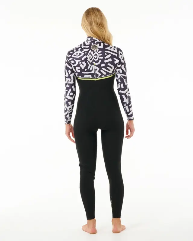 LONG JOHN RIP CURL E-BOMB 3/2mm 445-BLACK/LIME