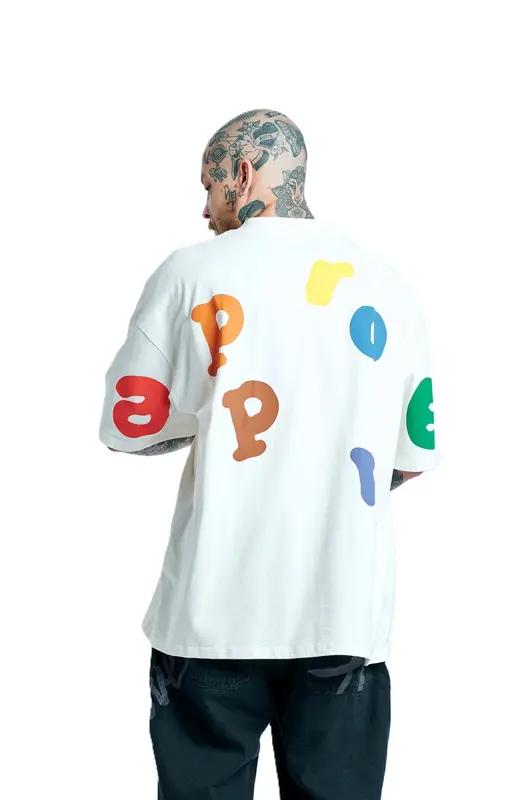 CAMISETA APPROVE LETTERS HUGE OFF/COLORIDO