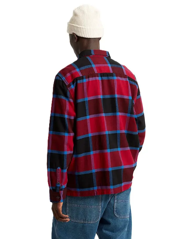 CAMISA VANS FLANELA LARKSPUR BORDEAUX BLACK