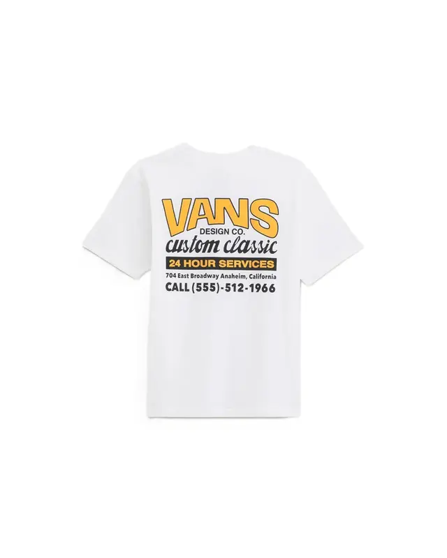 CAMISETA VANS SHOP FRONT SS INFANTIL WHITE